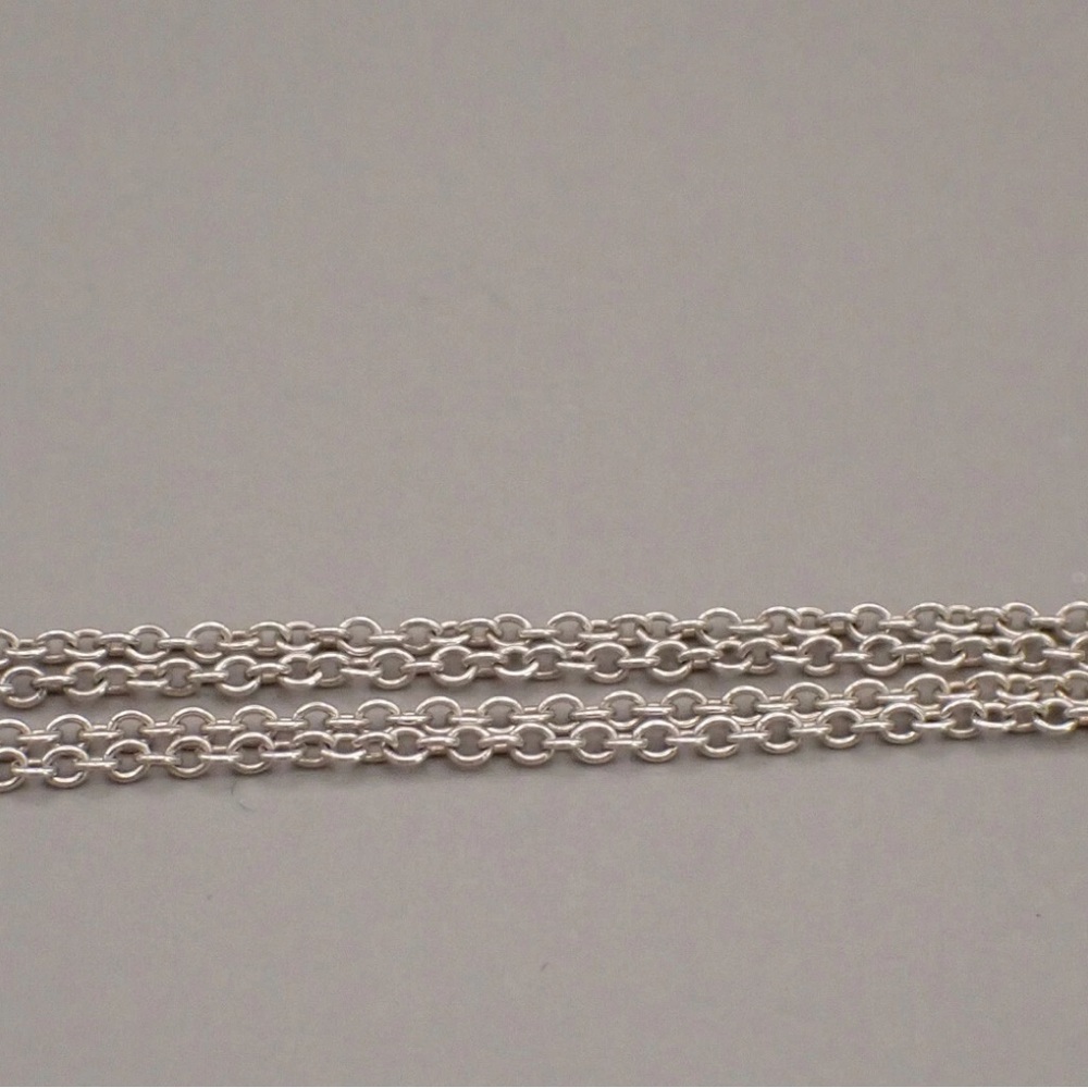 [Tiffany & Co.] Atlas Opan Medallion Clock Roman Numeral Chain Necklace Silver - Picture 13 of 16